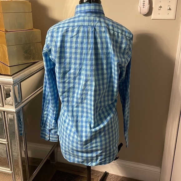 Vineyard Vines mens blue plaid button down small - Picture 4 of 5